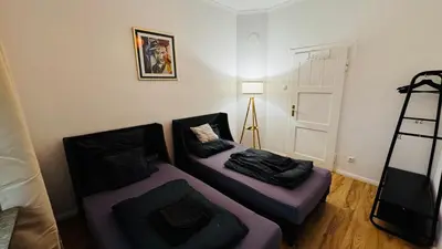 Ein Sitzbereich in der Unterkunft 3-room apartment with parking space Sleepomat