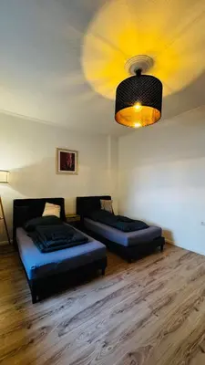 Ein Sitzbereich in der Unterkunft 3-room apartment with parking space Sleepomat