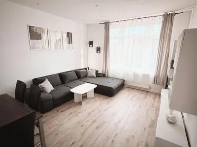 Ein Sitzbereich in der Unterkunft Ferienwohnung - schönes Heim Li-Apartments