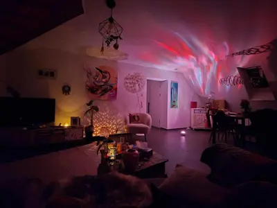Ein Sitzbereich in der Unterkunft Urlaubsoase mit Panoramabalkon & Platz für 6 Personen