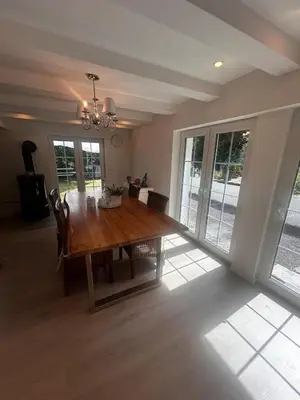 Ein Sitzbereich in der Unterkunft das HAUS