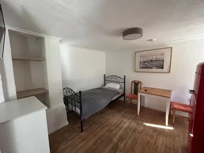 Ein Bett oder Betten in einem Zimmer der Unterkunft Idyllic and quiet location