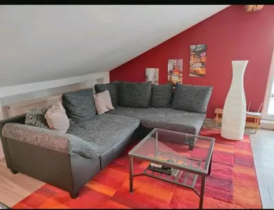 Ein Sitzbereich in der Unterkunft Albtalblick