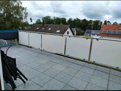 Ein Balkon oder eine Terrasse in der Unterkunft Albtalblick