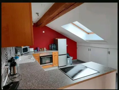 Küche/Küchenzeile in der Unterkunft Albtalblick