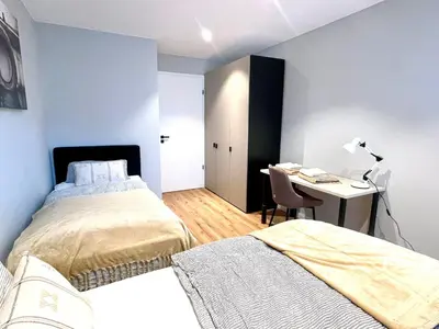Ein Bett oder Betten in einem Zimmer der Unterkunft Smart Living Worms