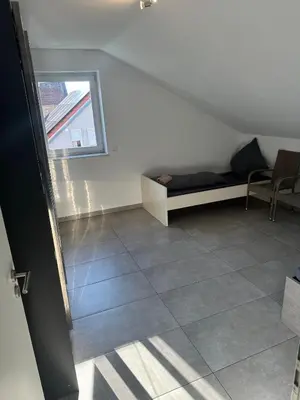 Ein Sitzbereich in der Unterkunft 3 Zimmer Wohnung mit Balkon und Parkplatz