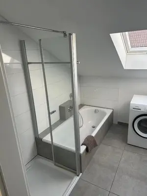 Ein Badezimmer in der Unterkunft 3 Zimmer Wohnung mit Balkon und Parkplatz