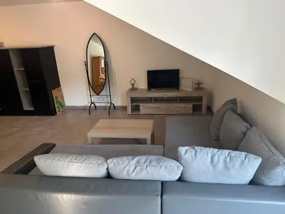 TV/Unterhaltungsangebot in der Unterkunft 3 Zimmer Wohnung mit Balkon und Parkplatz