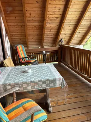 Ein Balkon oder eine Terrasse in der Unterkunft Ferienwohnung Jägerhaus