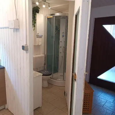 Ein Badezimmer in der Unterkunft Haus Neckarblick