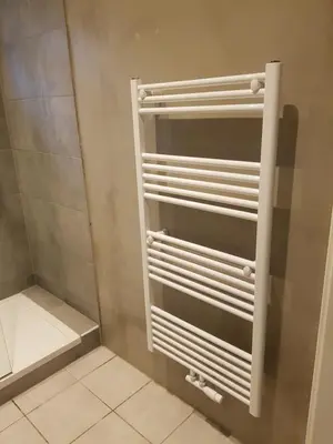 Ein Badezimmer in der Unterkunft Augustenburgstr 34 Karlsruhe Whg 10