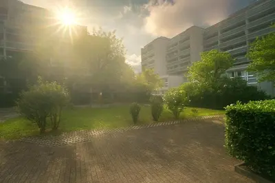 Ein Garten an der Unterkunft Eastside Apartment Karlsruhe