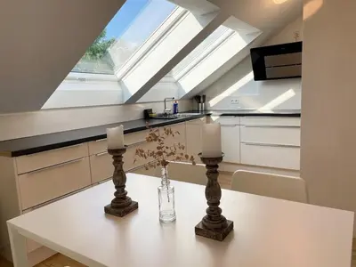 Küche/Küchenzeile in der Unterkunft Moderne Unterkunft mit 5 Betten in Pfaffenhofen-Baden-Württemberg