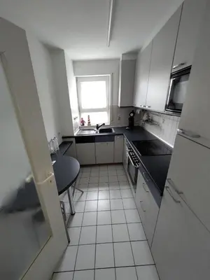 Küche/Küchenzeile in der Unterkunft Ferienwohnung Karlsruhe