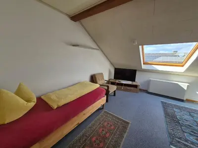 Ein Sitzbereich in der Unterkunft Unterkunft Julian