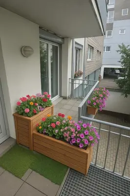 Ein Balkon oder eine Terrasse in der Unterkunft Cityresidenz Karlsruhe