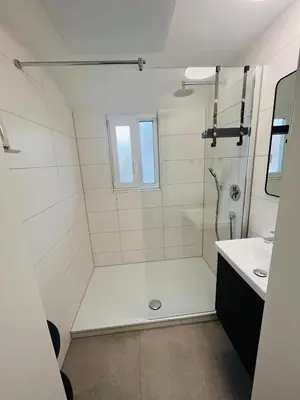 Ein Badezimmer in der Unterkunft Schönblick modernes Gästehaus mit Panoramablick