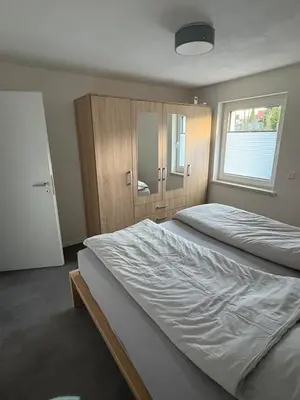 Ein Bett oder Betten in einem Zimmer der Unterkunft Apartment in Wiernsheim-Pinache