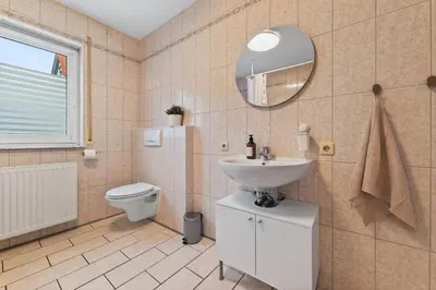 Ein Badezimmer in der Unterkunft NEW Apartment Tina- 2-Zimmer, 4 Einzelbetten, Parkplatz