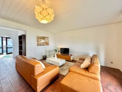 Ein Sitzbereich in der Unterkunft Villa Heusenstamm