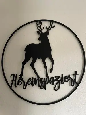 Ein Zertifikat, Auszeichnung, Logo oder anderes Dokument, das in der Unterkunft Ruhiges Apartment in Weissach - Nähe Porsche ausgestellt ist