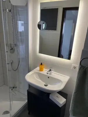 Ein Badezimmer in der Unterkunft Ruhiges Apartment in Weissach - Nähe Porsche