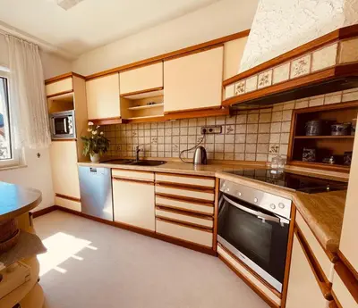 Küche/Küchenzeile in der Unterkunft Ferienwohnung Bella