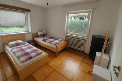 Ein Bett oder Betten in einem Zimmer der Unterkunft Ferienwohnung in Bad Wimpfen