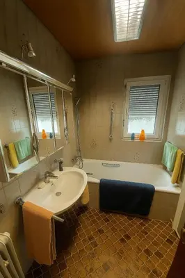 Ein Badezimmer in der Unterkunft Ferienwohnung in Bad Wimpfen