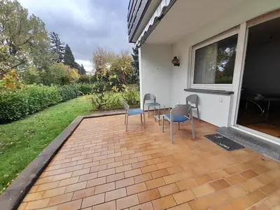 Ein Garten an der Unterkunft Ferienwohnung in Bad Wimpfen