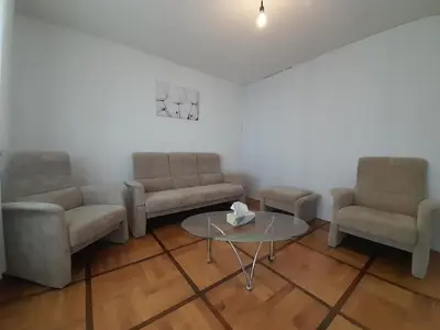 Ein Sitzbereich in der Unterkunft Ferienwohnung in Bad Wimpfen