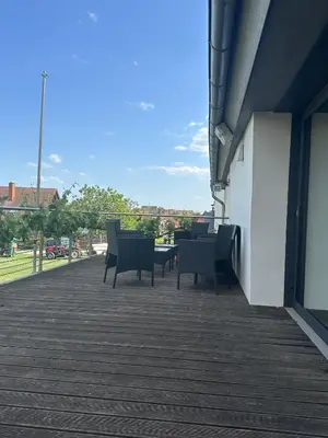 Ein Balkon oder eine Terrasse in der Unterkunft Bioweingut Glaser