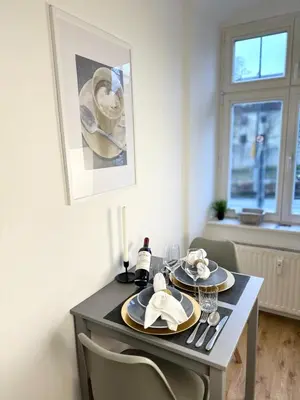 Grundriss der Unterkunft BELLA - Business&Family Ap 2, 100m zum Konzerteingang Schloß, Parkplatz, Smart TV, Netflix, Waschmaschine, 24h Checkin, 30 qm