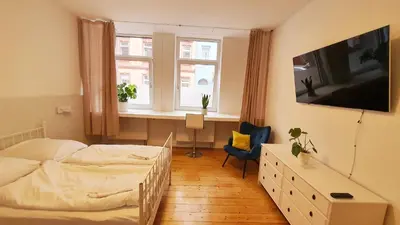 Ein Bett oder Betten in einem Zimmer der Unterkunft 3-Zimmer Wohnung