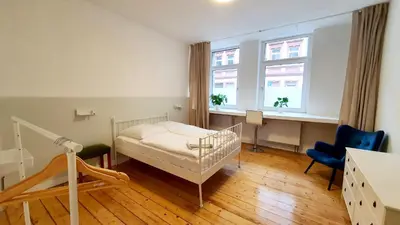 Ein Bett oder Betten in einem Zimmer der Unterkunft 3-Zimmer Wohnung