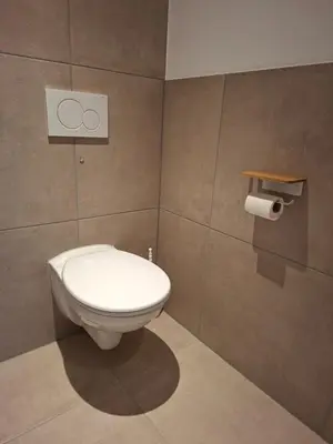Ein Badezimmer in der Unterkunft Ferienwohnung Luise unterhalb der Burg Lindenfels
