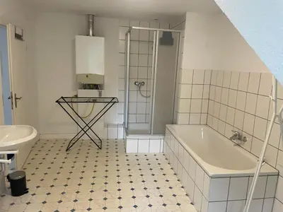 Ein Badezimmer in der Unterkunft Haus Giebelwald