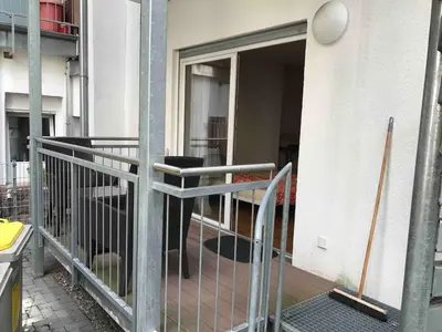 Ein Balkon oder eine Terrasse in der Unterkunft Apartment am Nationaltheater