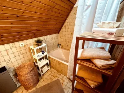 Ein Badezimmer in der Unterkunft Ferienwohnung zum Woibauer