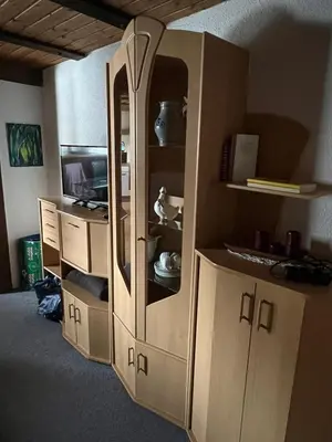 Küche/Küchenzeile in der Unterkunft Ferienwohnung Monteurwohnung Heinrich