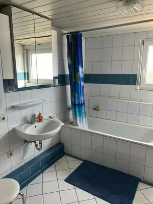 Ein Badezimmer in der Unterkunft Ferienwohnung Monteurwohnung Heinrich