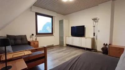 TV/Unterhaltungsangebot in der Unterkunft Ferienwohnung am Lachendeich