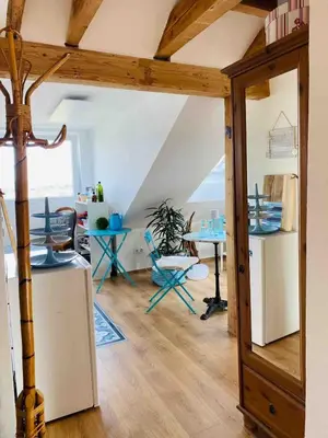 Küche/Küchenzeile in der Unterkunft Appartement mit Panoramablick über Aschaffenburg