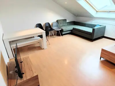 Ein Sitzbereich in der Unterkunft Karlsbader35