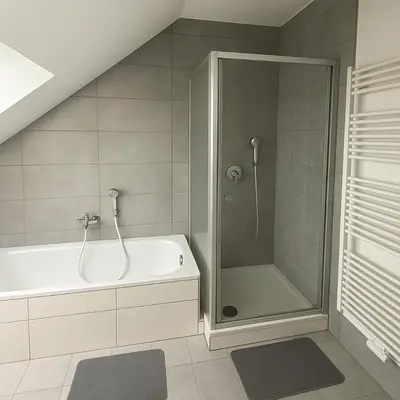 Ein Badezimmer in der Unterkunft Monteur- und Ferienwohnung Maxdorf