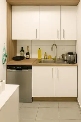 Küche/Küchenzeile in der Unterkunft City Apartment Bequem