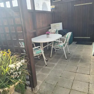 Ein Patio oder anderer Außenbereich in der Unterkunft ,, Himmelsblick 