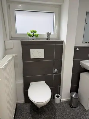 Ein Badezimmer in der Unterkunft Ferienwohnung Mia
