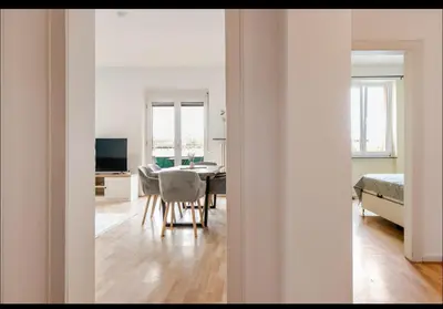 Ein Bett oder Betten in einem Zimmer der Unterkunft Worms City Apartment